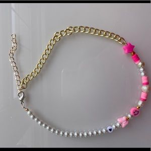 pink chain necklace